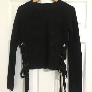 Mendocino- Seven Sisters Knit lace up sweater